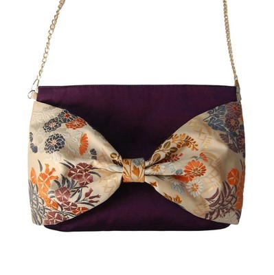 One-of-a-Kind Silk Kimono Obi 2-Way Bag | Handmade Japanese Clutch Purse