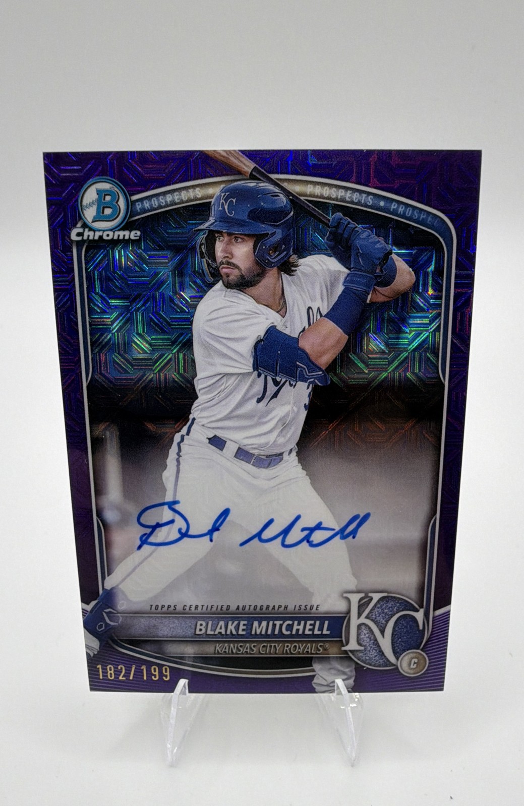 2024 Bowman - Chrome Prospect Mega Box Autographs Blake Mitchell #BMA-BMI Purple