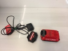Craftsman V20 20V Max 2.0Ah Lithium Ion Battery and Corded Clip Charger Set CMCB