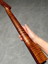 Stainless Ebony Jumbo Frets 22Fret Roasting flame Maple Electric guitar Neck