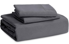 Bamboobay 100 Viscose from Bamboo 3 piece Duvet set Oversized King dark grey