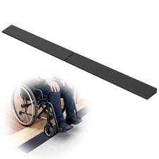 2 PCS 0.6 Inch Rise Rubber Threshold Ramp Door 34 Inch Wheelchair 2000LBS