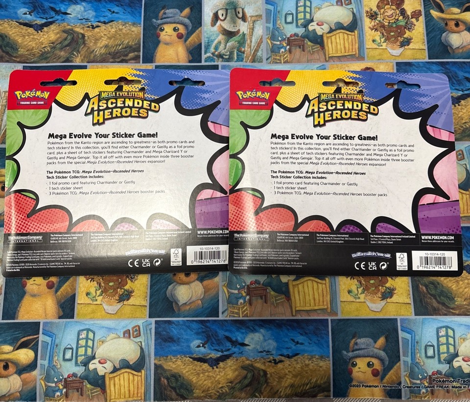 Pokemon Ascended Heroes Tech Sticker Collection Bundle Of x2 - 1 of ...