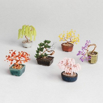 Nejitte BONSAI Beads Craft Kit 2  | Handmade Japanese Bonsai DIY | Bead Tree