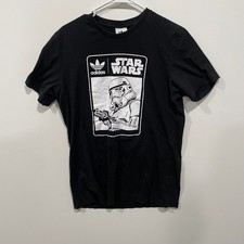 Adidas Star Wars Stormtrooper Graphic T Shirt Mens Black Size L