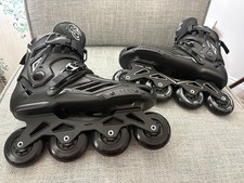 LIKU Black Professional Inline Skates Unisex with Epic Skates Carry Bag