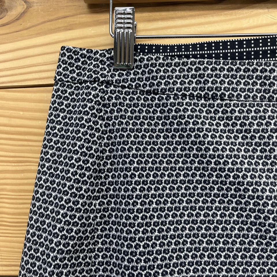 Worth New York Skirt 2 Black White Artsy Asymmetrical Kilt Zip Up Work B189 - Image 3 of 4