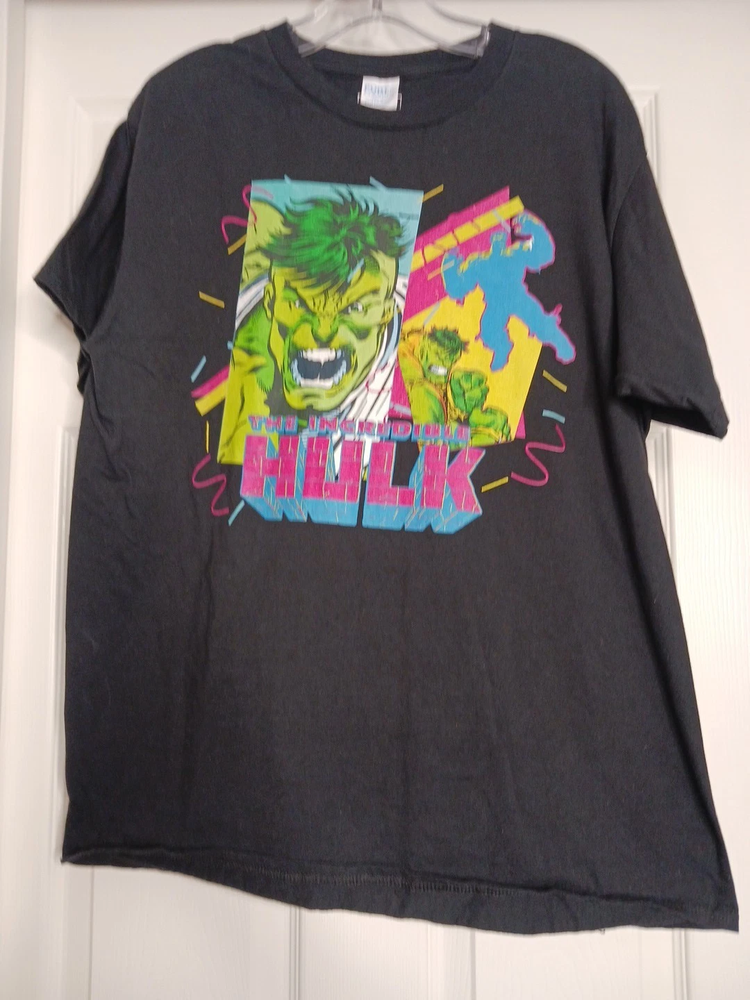 marvel legends hulk Tshirt Black Unisex Large Movie Logo Fan Favorite Streetwear