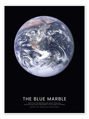 Poster The Blue Marble - Apollo 17 - NASA