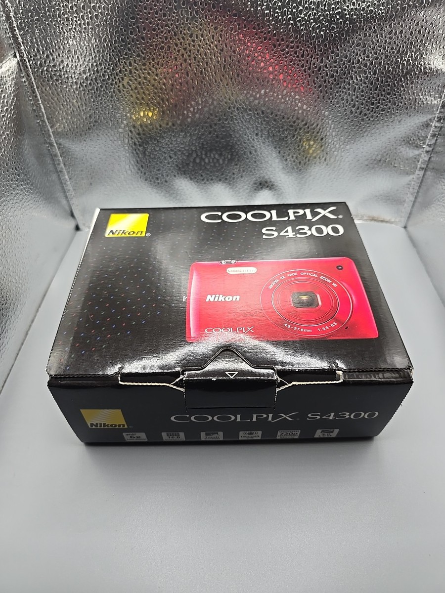 Nikon Digital Camera COOLPIX S4300 Glossy Red Bundle. | eBay