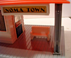 RARE #450 NOMA TALKING STATION -RED ROOF W/ WHITE BENCHES- OB+INST+++C7 EXC-READ — photo 6