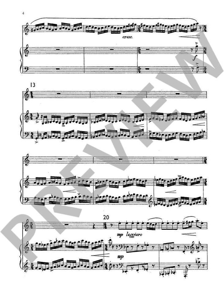 Concertino Matyas Seiber Piano Reduction Clarinet and String Orchestra Schott Mu - Image 4 of 4