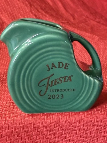 Fiestaware Jade Mini Disk Pitcher Introduced 2023 Original Sticker USA Fiesta