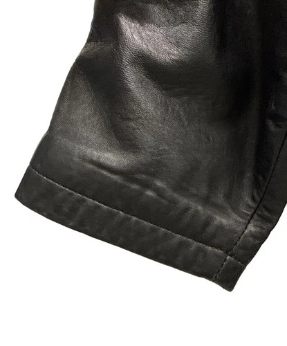 HARAJUKU MOTHER Double Leather Jacket Men's Size L Black image 8