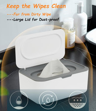 Wipes Dispenser, Wipe Holder for Baby  Adult, Refillable Baby Wipe Containe...
