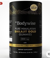 2X TWO Be Bodywise Pure Himalayan Shilajit GOLD Gummies 3000mg Exp 5/2026