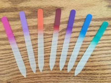 Glasco Crystal Glass Nail File! with Free Case! MADE IN USA! Life-Time WARRANTY!