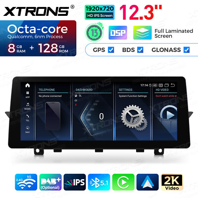 Qualcomm 680 Android 14 for BMW X1 E84 12.3'' 2K Screen 8+128G CarPlay GPS Radio