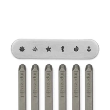 Natuical Metal Stamp Pack (6 Steel Punches), ImpressArt- Coastal