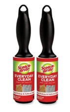 Scotch Brite Everyday Clean Mini Lint Rollers 30 Sheets Each 2 Pack