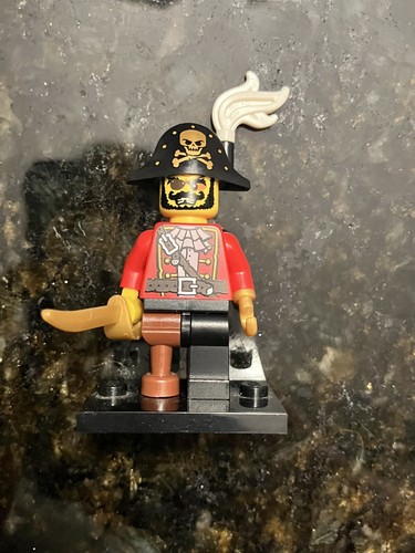 LEGO PIRATE CAPTAIN Minifigure Collectible Series 8 CMF 8833 Col127 Peg Leg Hook