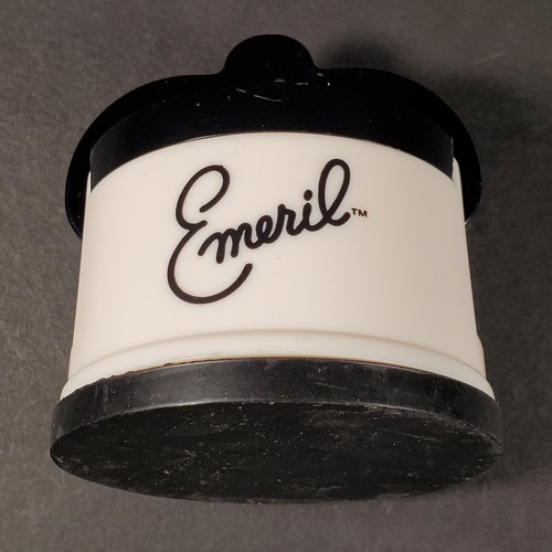 Emeril 3 Piece WHITE Knife Set 5" Santoku 3.5" Paring, Sharpener Forged Steel - Picture 15 of 17