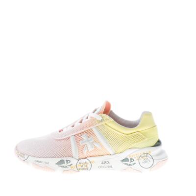 PREMIATA women shoes Multicolor pink yellow mesh fabric Buff 6204 sneaker