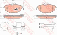 Trw GDB1542 Bremsbelagsatz,Scheibenbremse FüR Mercedes Benz,Mercedes Benz ( Bbdc