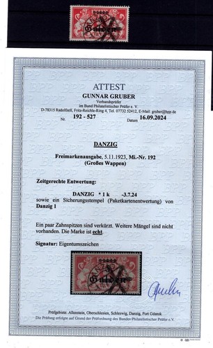 Gdansk 192 True BPP Certified Stamping (BA3579