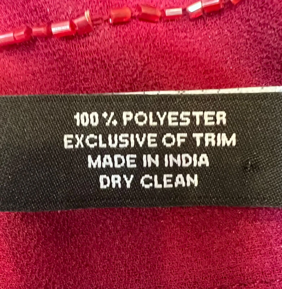 Cachecol feminino Jones New York transparente frisado borgonha retângulo 74”X 20” - Imagem 4 de 4