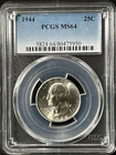 1944  25C Washington Quarter Dollar PCGS MS64   80475950