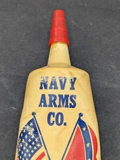 Vintage Navy Arms Co Revolver Sealer for Muzzle Loaders Flag Logo Ridgefield NJ