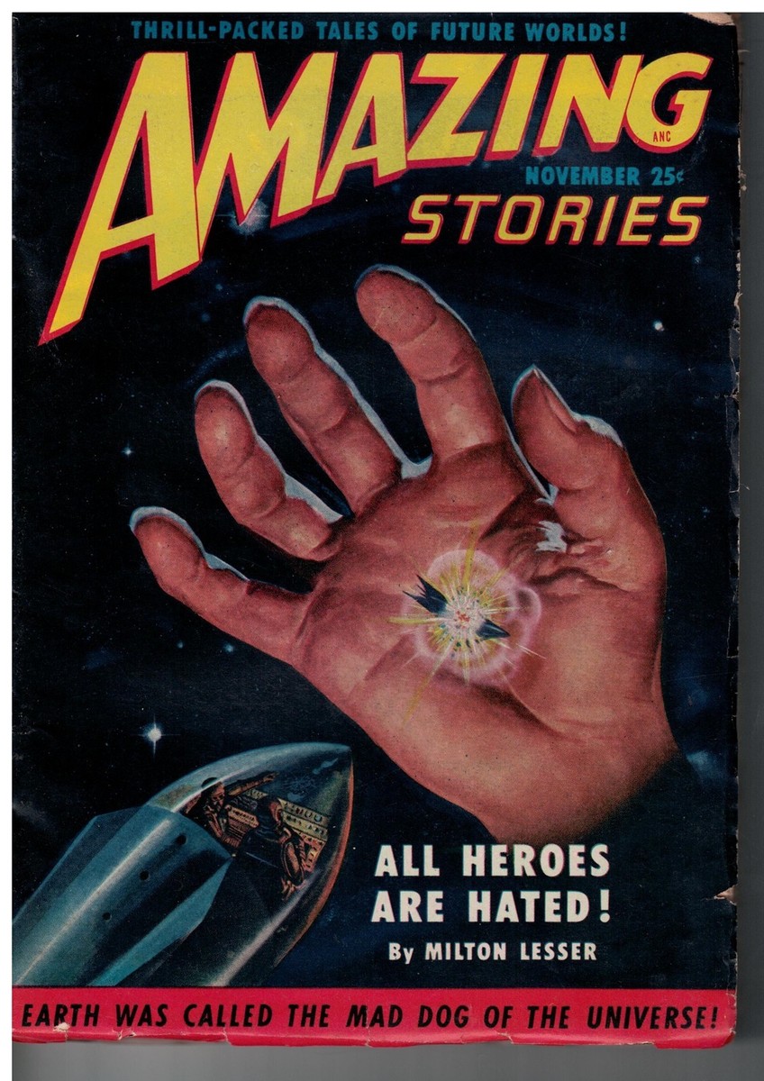 Nov 1950 issue Amazing Stories Science Fiction Pulp Giant