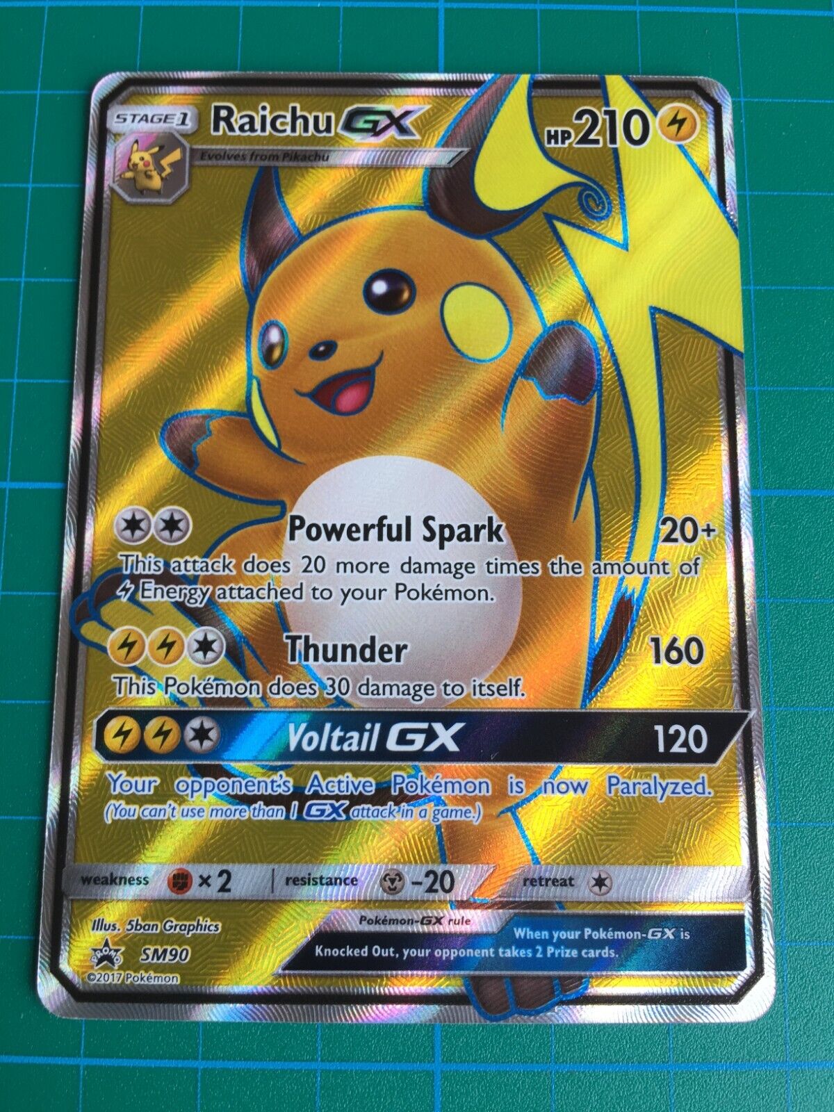 carte Pokémon SM213 Raichu GX 210 PV - FULL ART Promo NEUF FR - CLICANDSELL