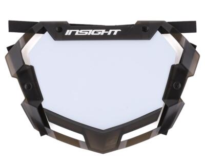 Insight Pro 3D Vision Number Plate (Translucent Black/White)