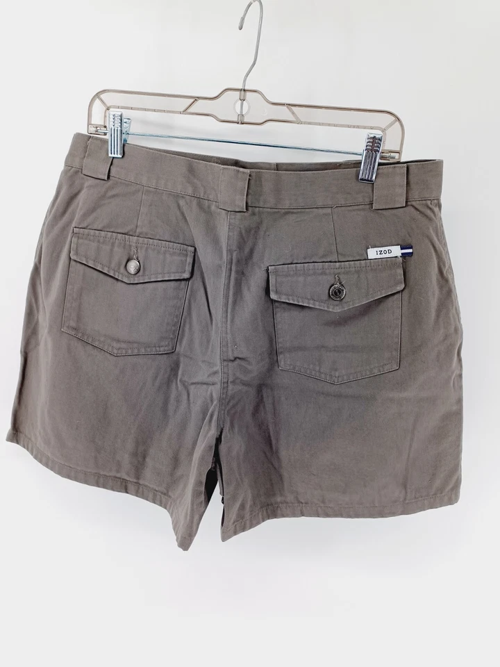 Pantalones Cortos de Golf IZOD Mujer 16 Gris 100% Algodón Bolsillos de tiro alto Foto 2 de 4