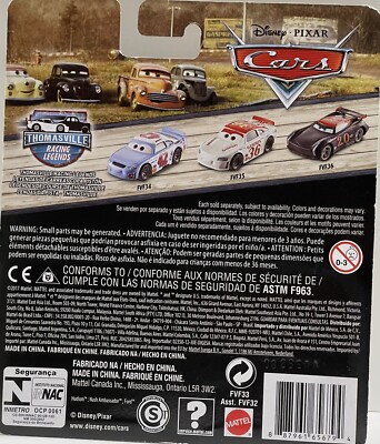 Disney Pixar Cars Thomasville Racing Legends “HERB CURBLER” #54