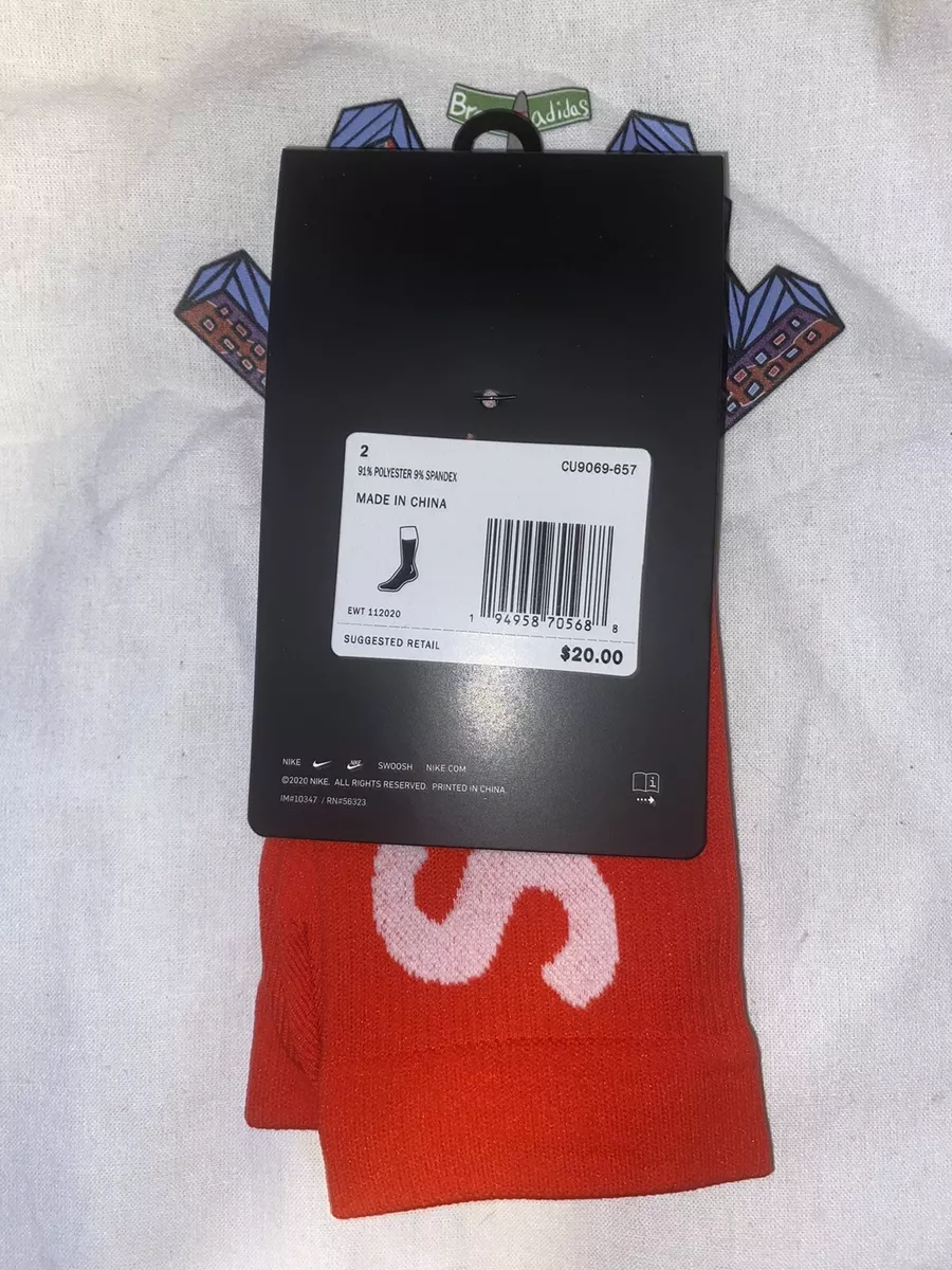 Supreme Nike Lightweight Crew Socks Red