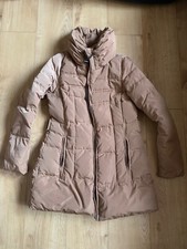 Zara Brown Padded Down Puffa Quilted Coat