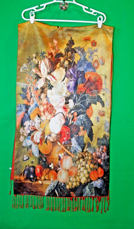 Hollywood Regency Runner Seda Multicolor Floral 66" x 20" Óxido Dorado Negro Azul Foto 2 de 4