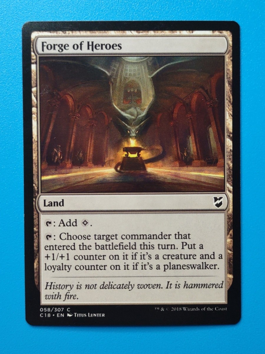 MTG 1x Forge of Heroes NM Commander 2018 (multi available 2 3 4) Magic MTG 1x Forge of Heroes NM Commander 2018 (multi available 2 3 4) Magic