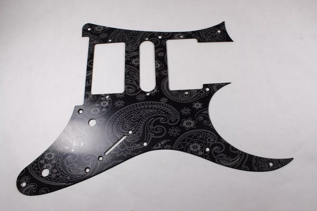 Black Paisley Anodized Aluminum pickguard fits Ibanez (tm) RG550