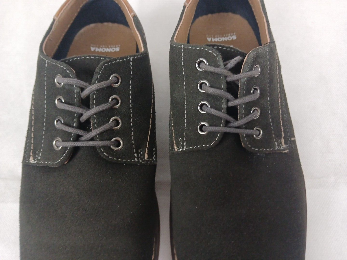Sonoma Leather Collection Men\'s Gray Suede Shoes Size 10.5. Men main image 3