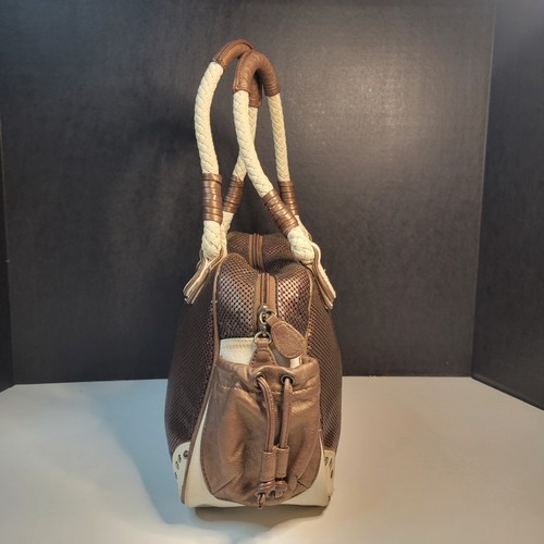 Borsa a tracolla HTF Whiting Davis da collezione maglia bronzo XL borsa hobo manici intrecciati - Foto 5 di 24