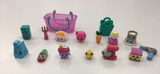 Shopkins Lot of 15 Kitty Cupcake Ice Cream Food Collectibles