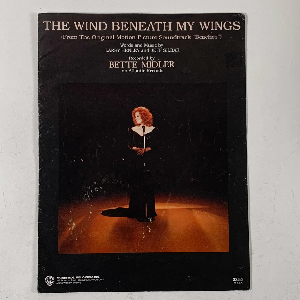  Sheet Music The Wind Beneath My Wings recorded Bette Midler from Beaches  PA-10 - Image 2 of 4