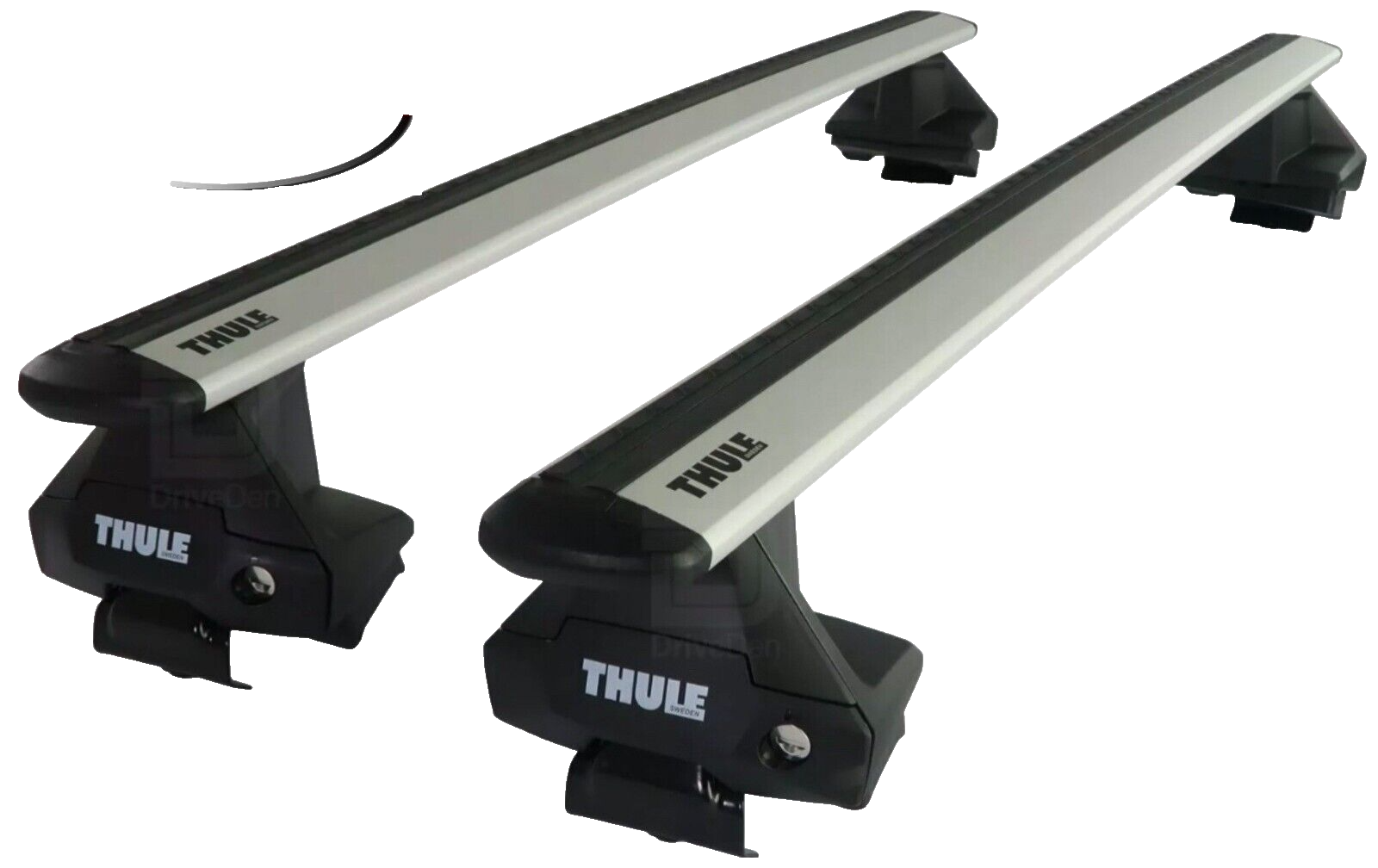 Thule Aluminium WingBar Evo Silver Roof Bars Set Ford Fusion 4-Dr Saloon 2013 On