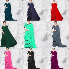 Women's Bangalori Silk Lycra Blend saree Separate Blouse Piece