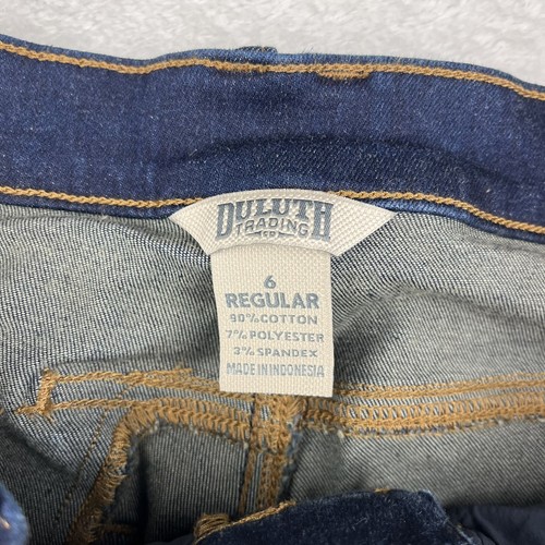 Duluth Trading Co Sz 6 Blue Women's Asset Management High Rise Skinny Jeans - Picture 5 of 6