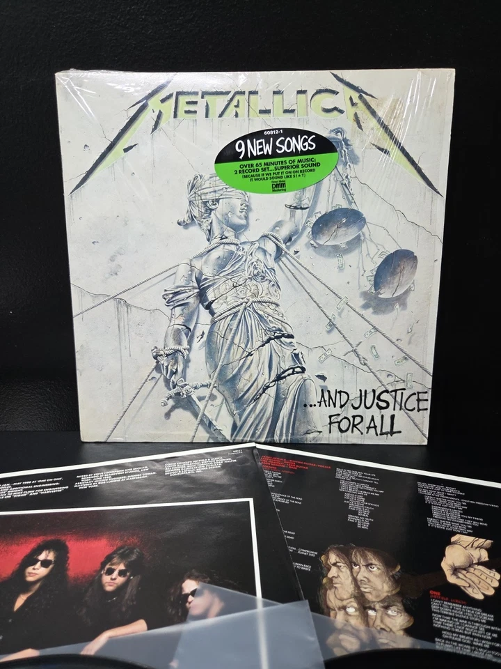 Metallica And Justice For All 2lp Vinyl 1988 1st Press Shrink/Inserts/Hype EX - Image 2 of 4
